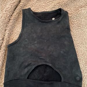 Aura Athletica Black Yoga Crop Top- S/M